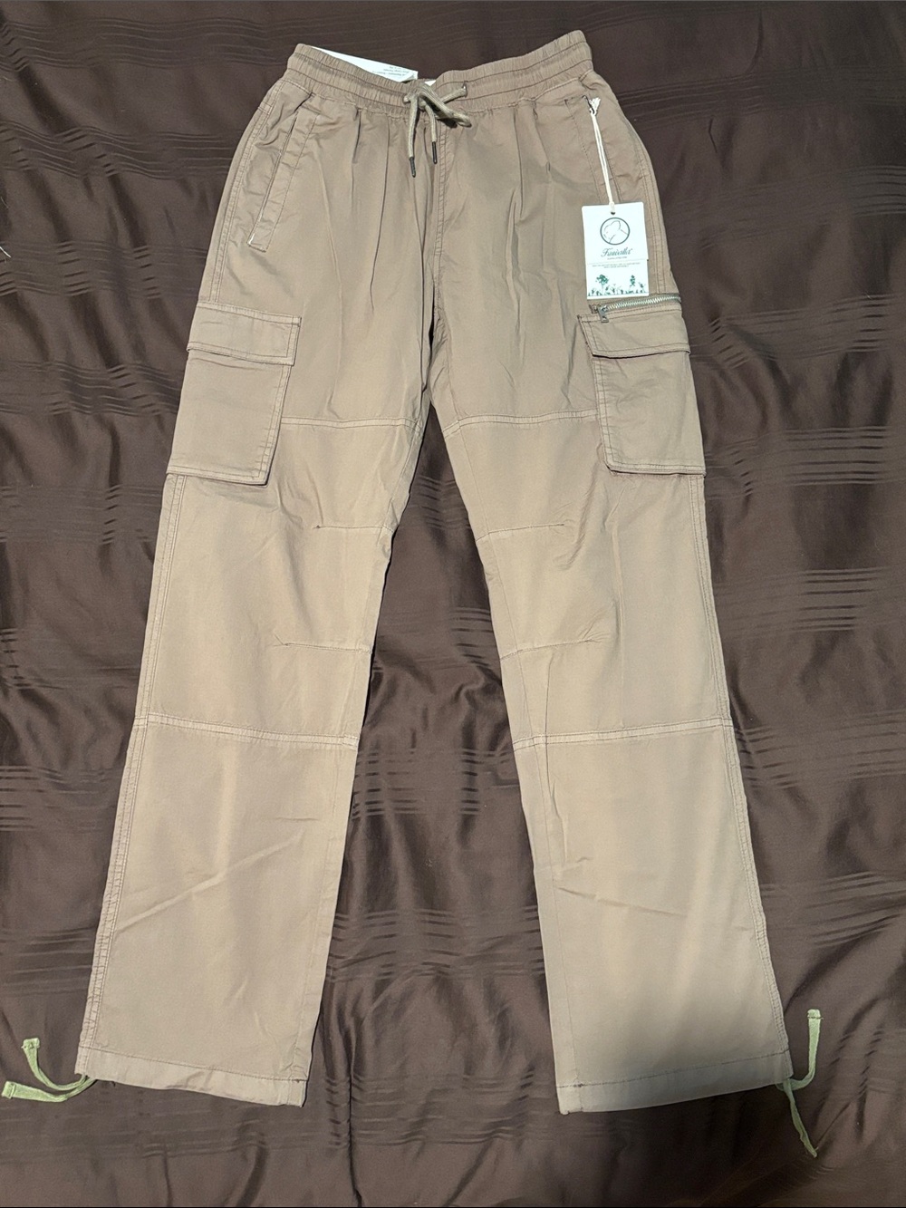 Men's Cargo Pants in Light Brown - Unbranded